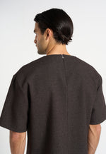 leon-boxy-cropped-hatched-t-shirt-dark-brown