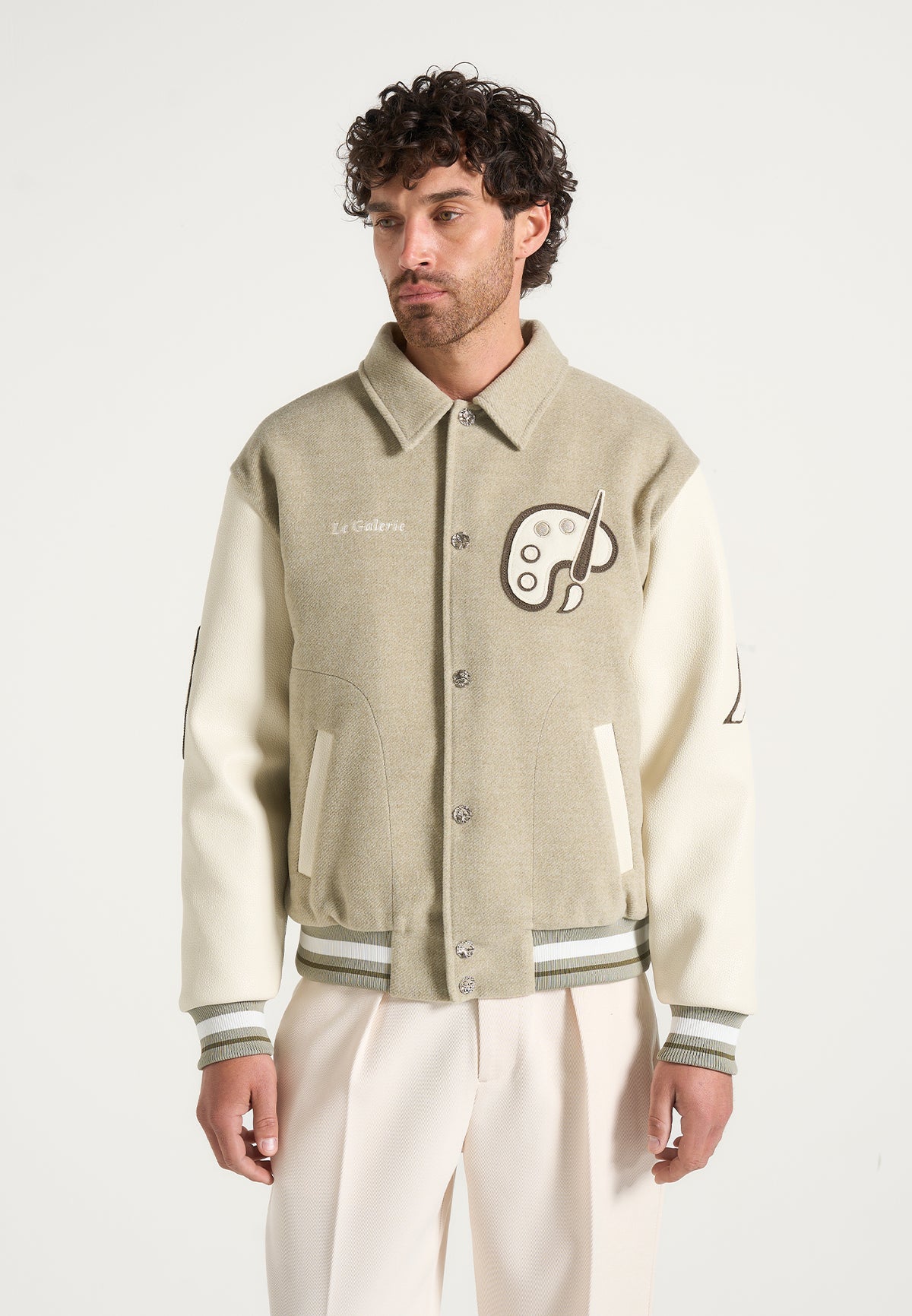 Le Galerie - Varsity Jacket - Sage