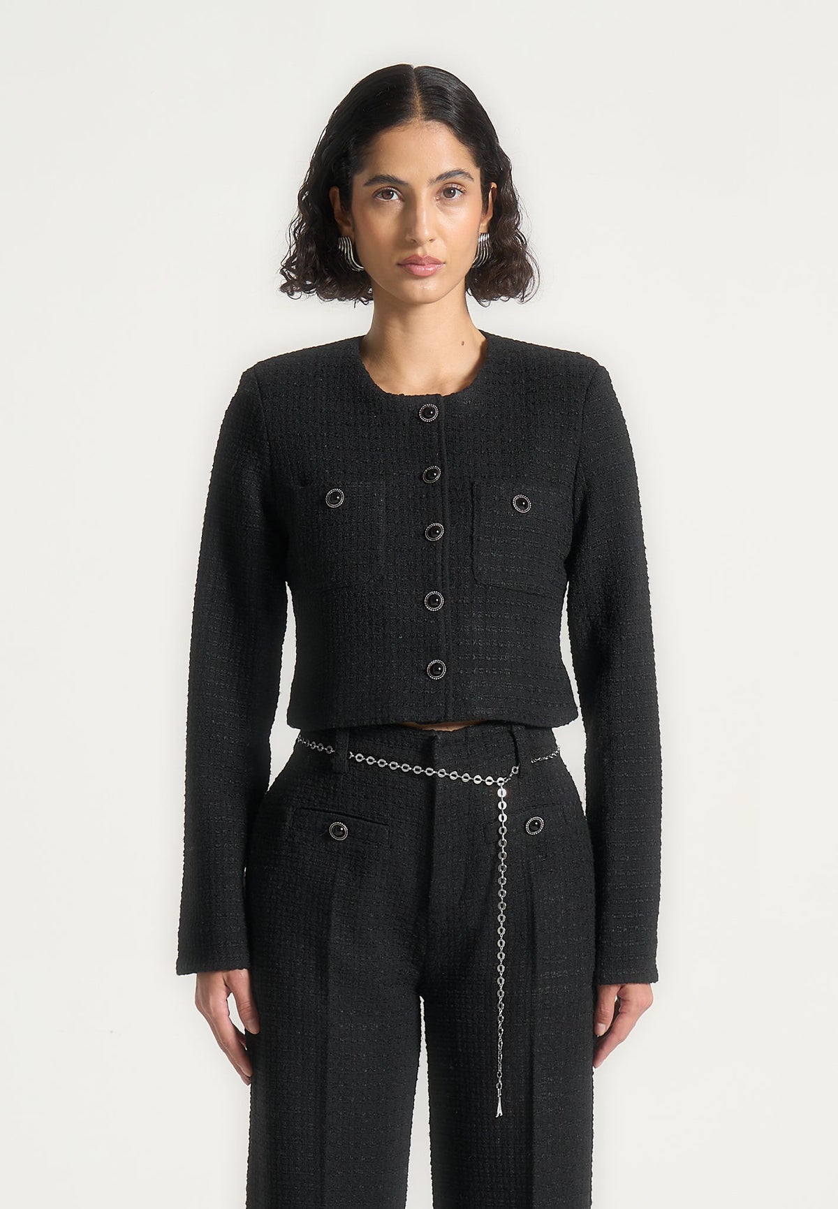 celine-cropped-tweed-jacket-with-pearls-black
