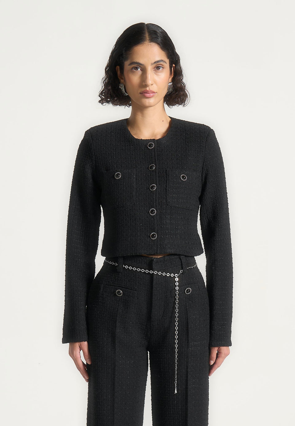 celine-cropped-tweed-jacket-with-pearls-black