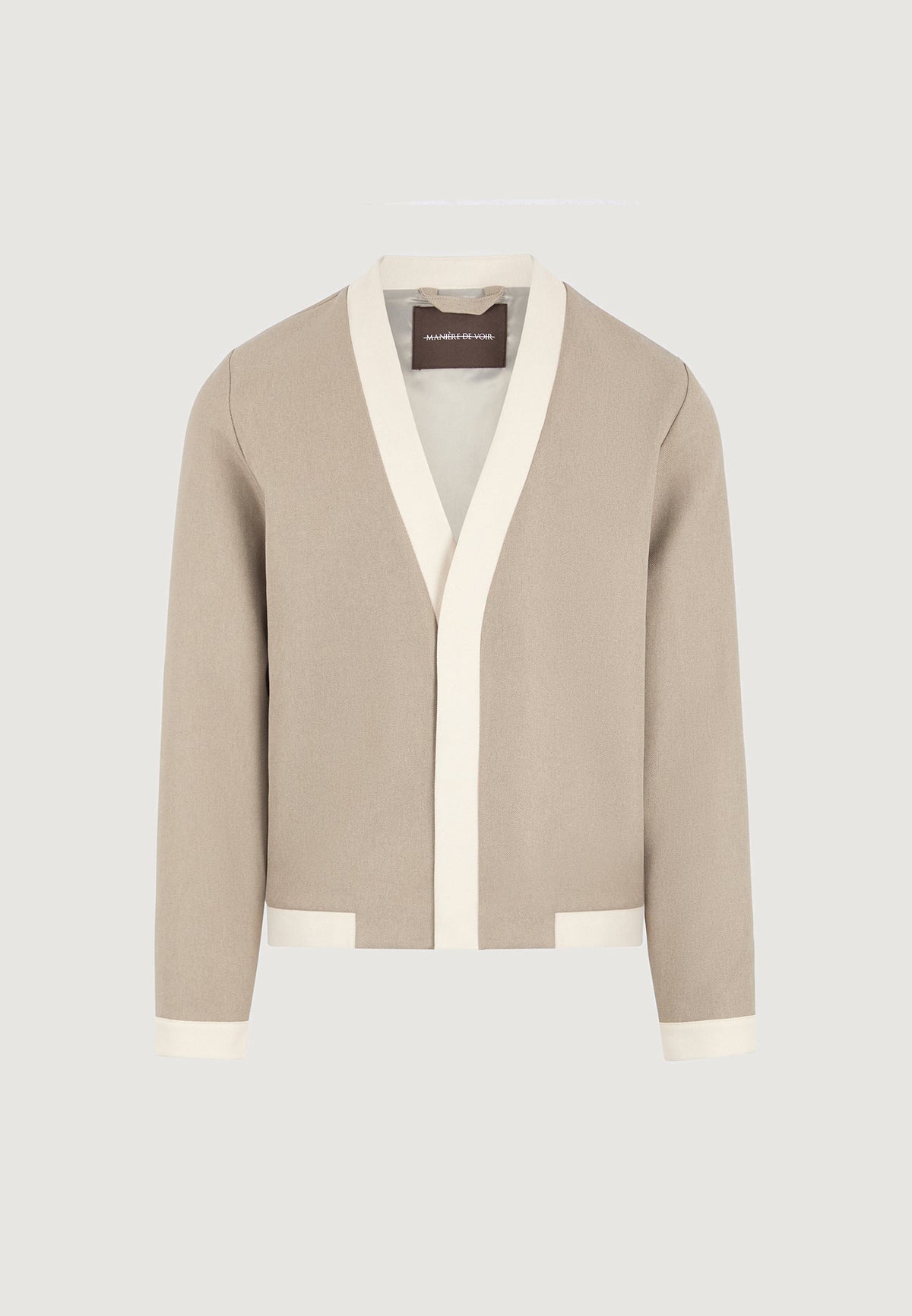 clovis-tailored-cardigan-with-contrast-placket-beige