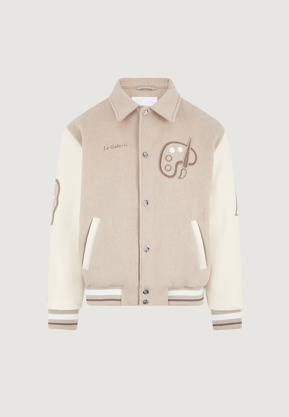 le-galerie-wool-blend-varsity-jacket-beige