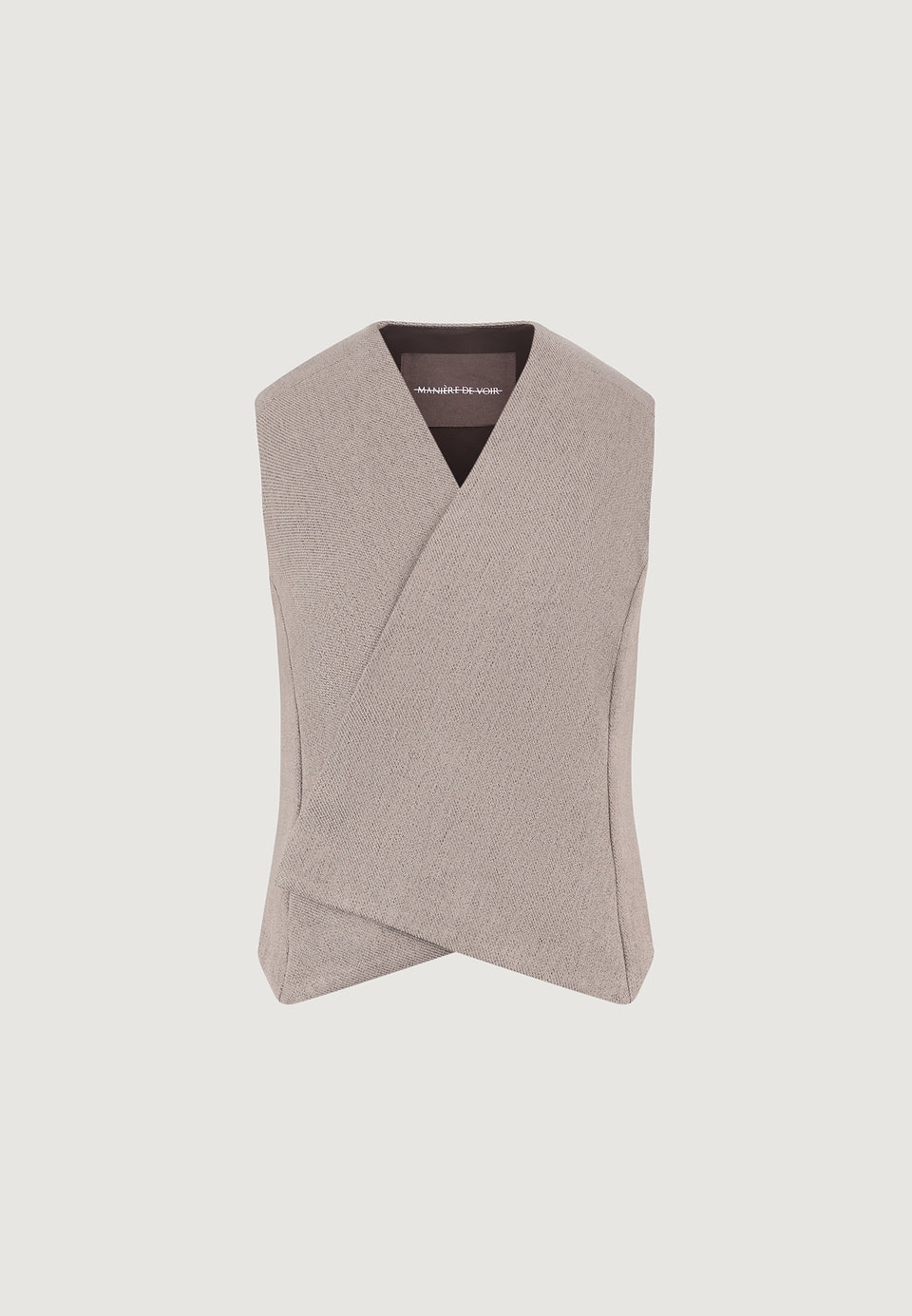 laurence-textured-tailored-wrap-waistcoat-taupe