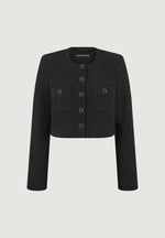 celine-cropped-tweed-jacket-with-pearls-black