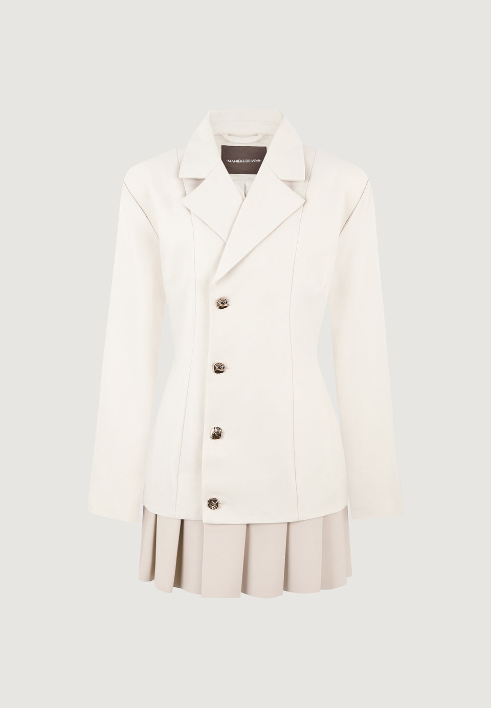 nicole-tailored-cinch-blazer-dress-with-pleats-cream-beige