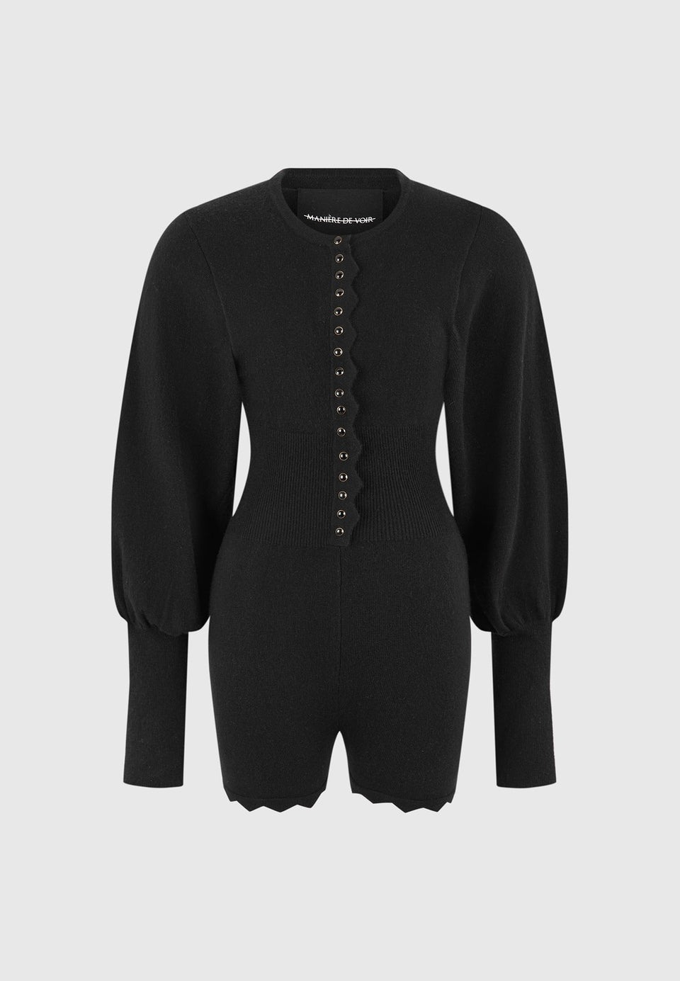 michele-knitted-scallop-hem-romper-black