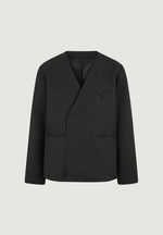 colin-collarless-double-breasted-minimal-blazer-black