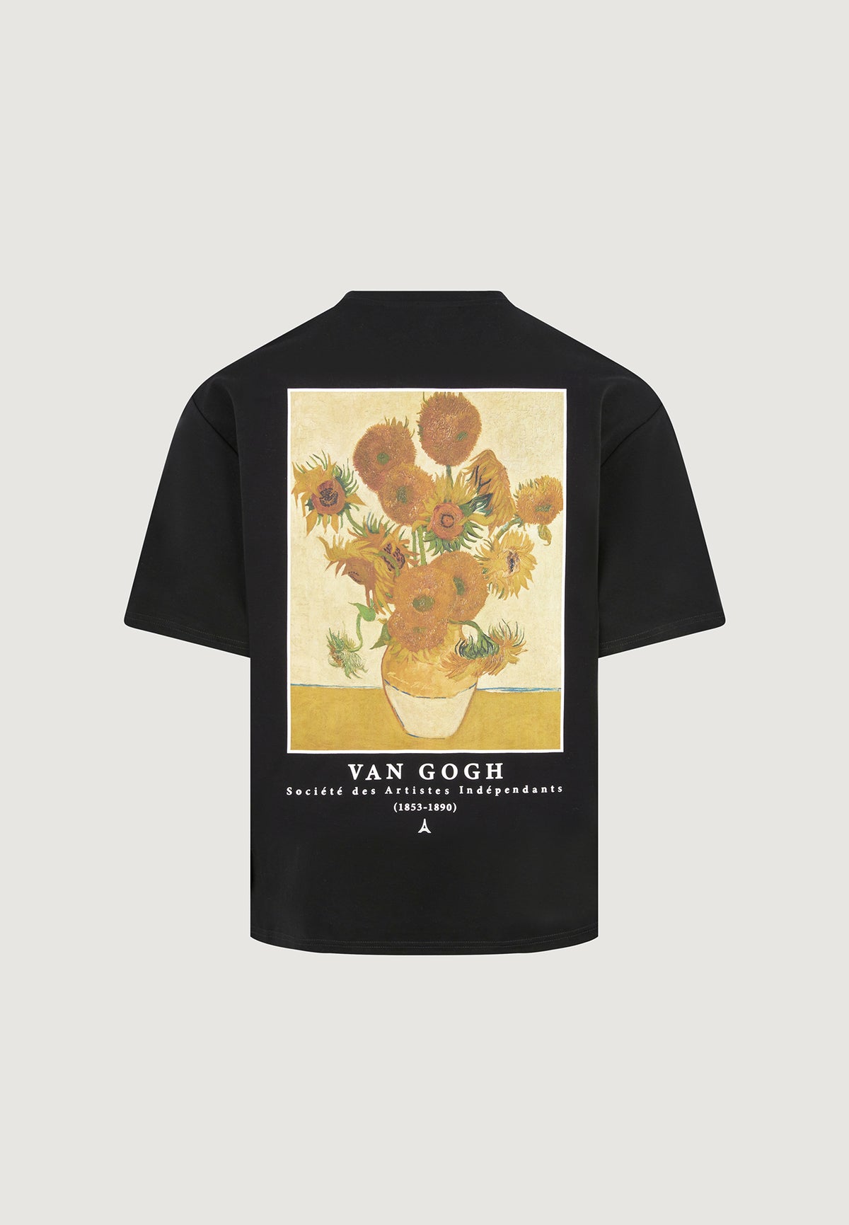 sunflowers-van-gogh-cotton-t-shirt-black