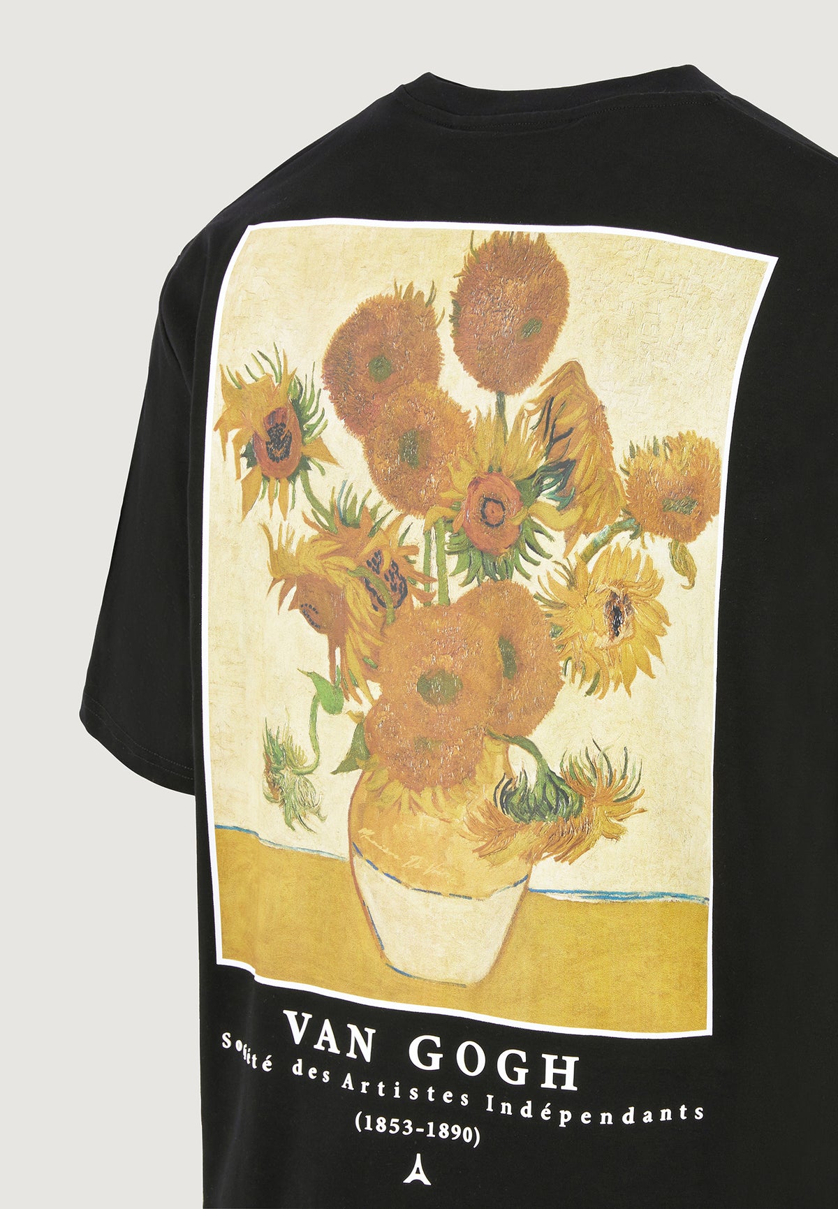 sunflowers-van-gogh-cotton-t-shirt-black