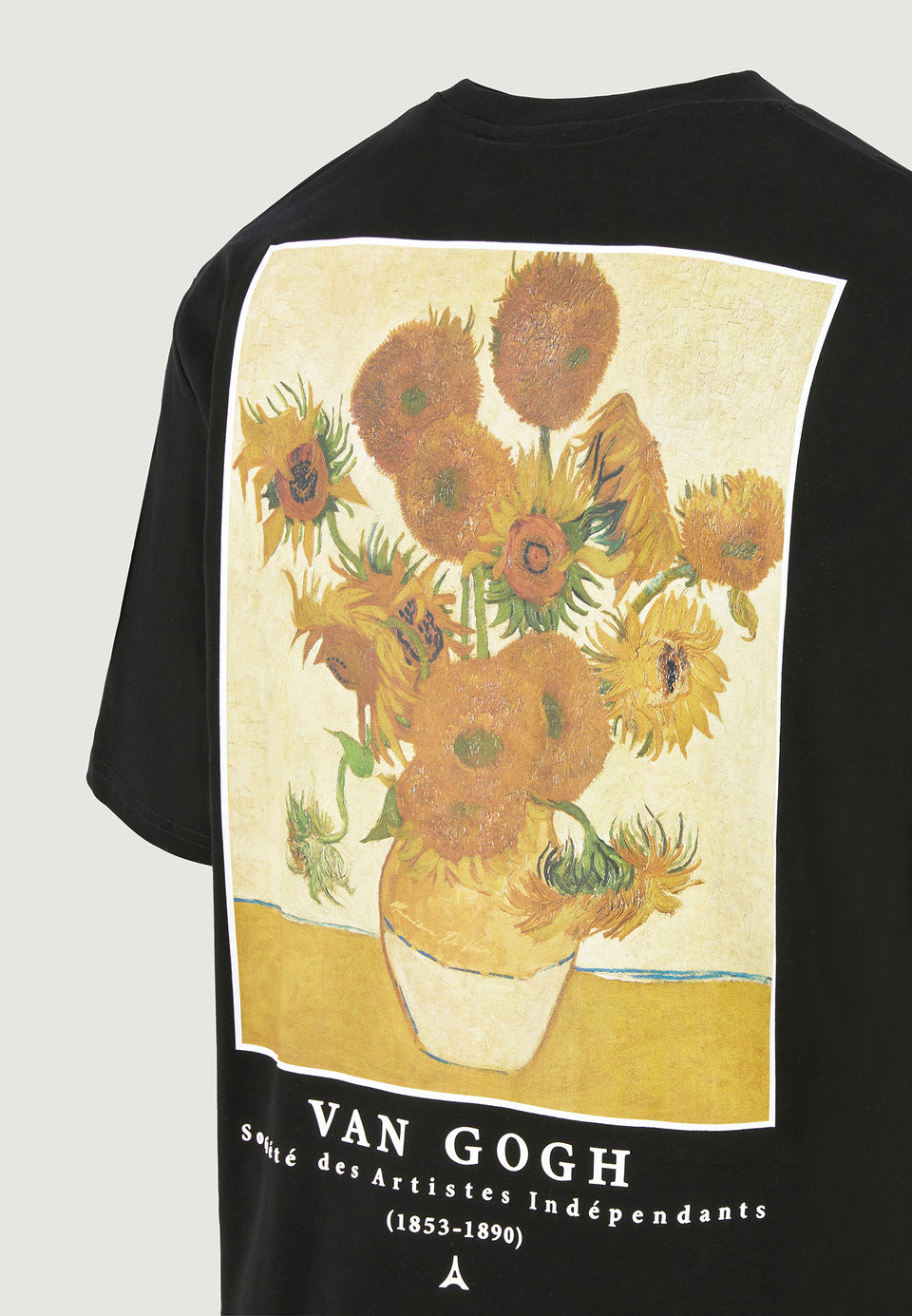 sunflowers-van-gogh-cotton-t-shirt-black