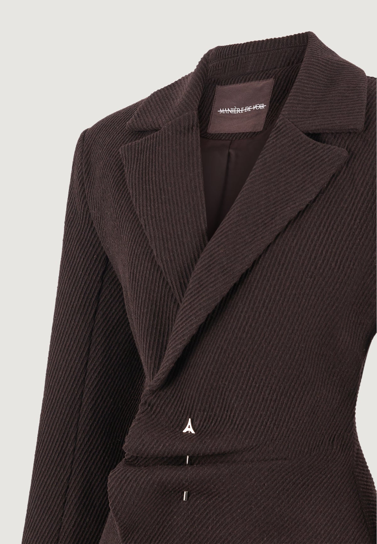 oversized-wool-asymmetric-blazer-dress-brown