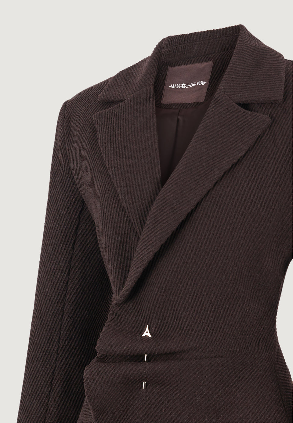 oversized-wool-asymmetric-blazer-dress-brown