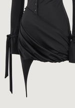 diane-draped-asymmetric-mini-dress-black