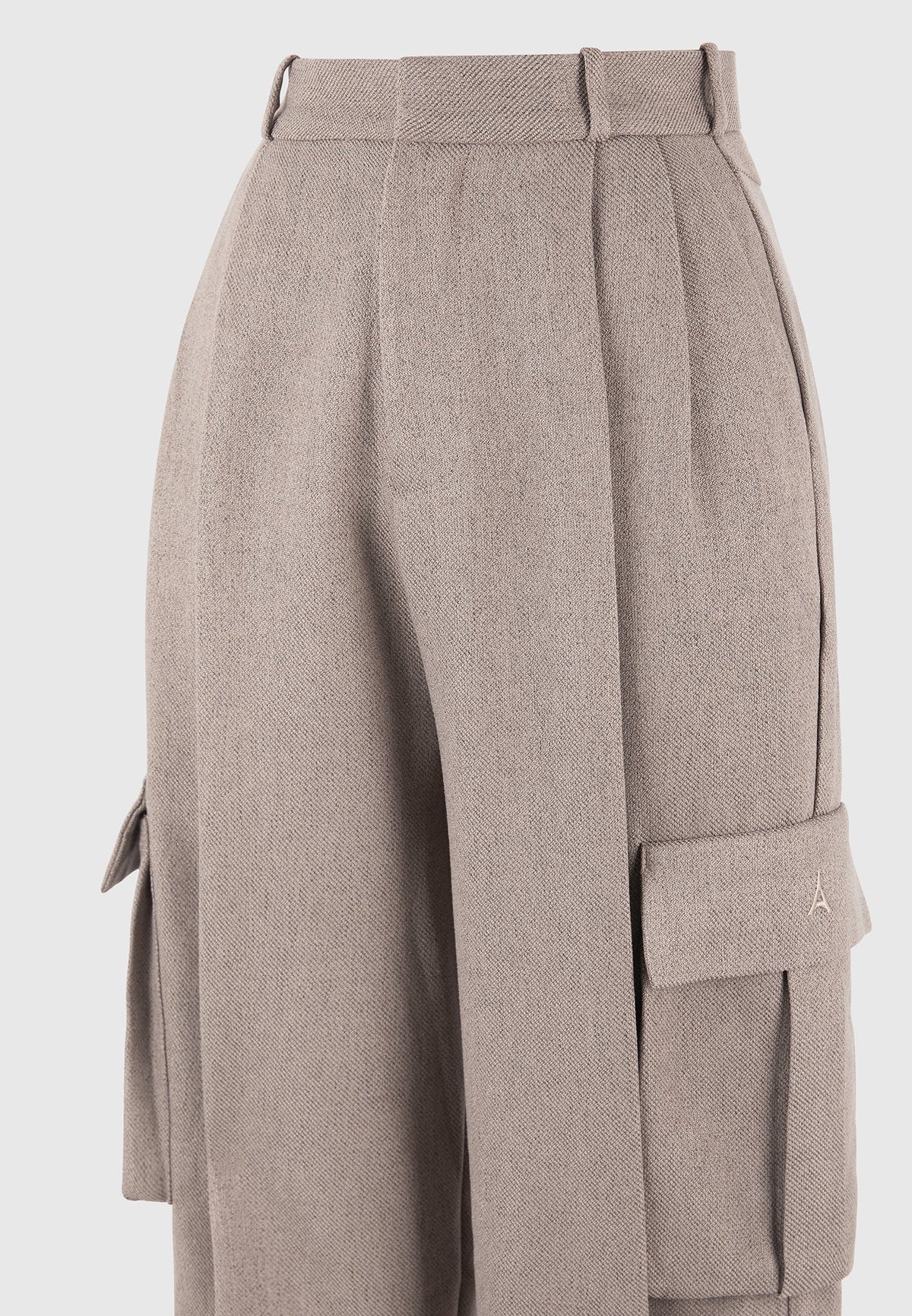 danielle-textured-tailored-pleated-cargo-trousers-taupe