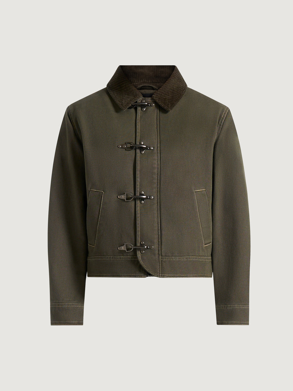 nino-clasp-detail-contrast-stitch-gabardine-jacket-olive