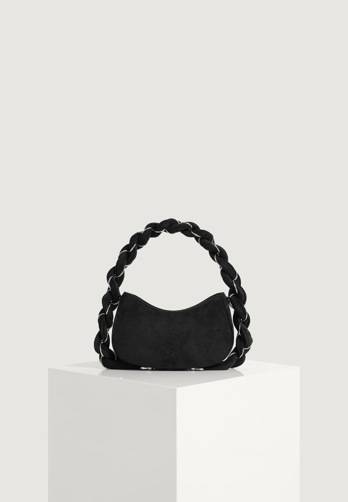 somme-suede-handbag-black-silver