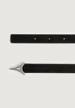 leonie-eiffel-slim-suede-belt-black-silver
