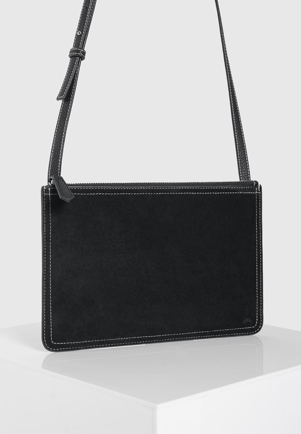 elio-suede-contrast-stitch-crossbody-bag-black