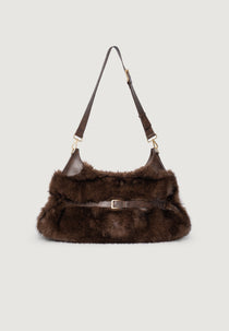 Teddy - Fur Duffle Bag - Brown