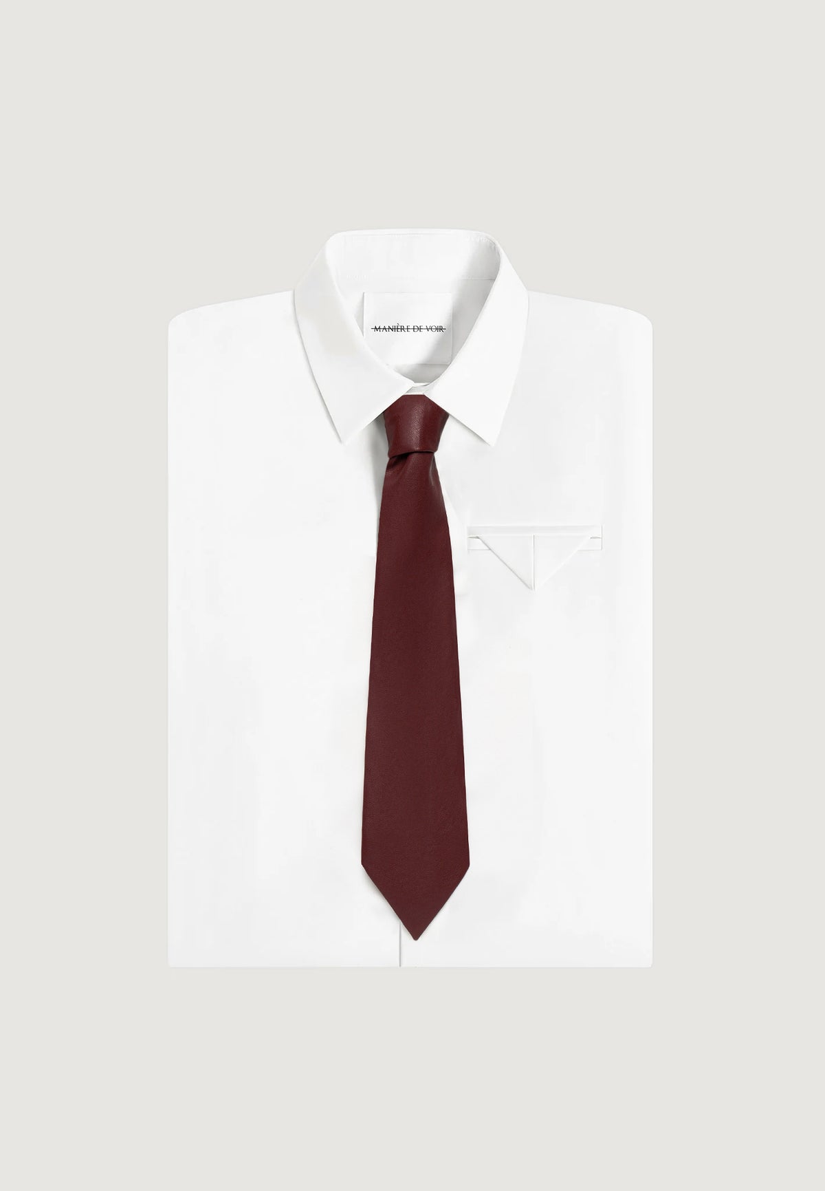 Ash - Leather Tie - Wine Red