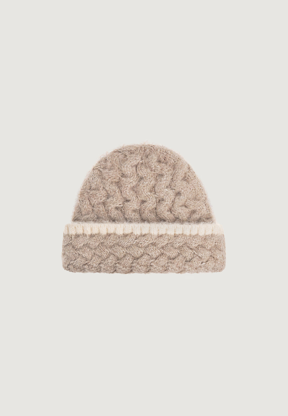 Otis - Waffle Knit Beanie - Beige