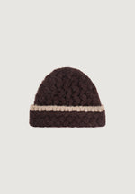 Otis - Waffle Knit Beanie - Brown