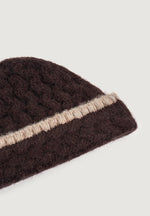 Otis - Waffle Knit Beanie - Brown