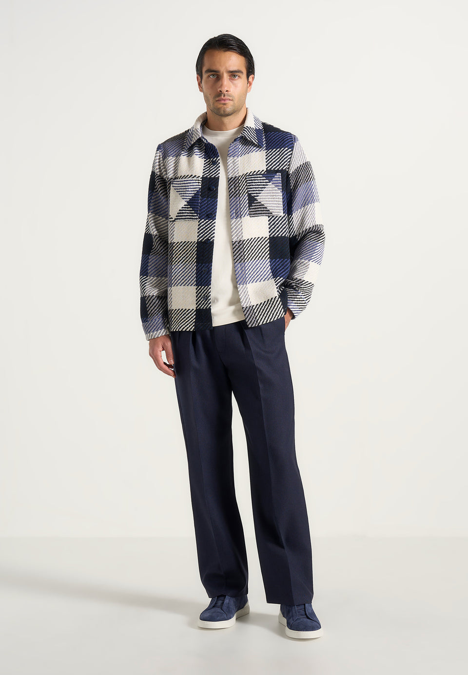 rune-unisex-check-overshirt-navy