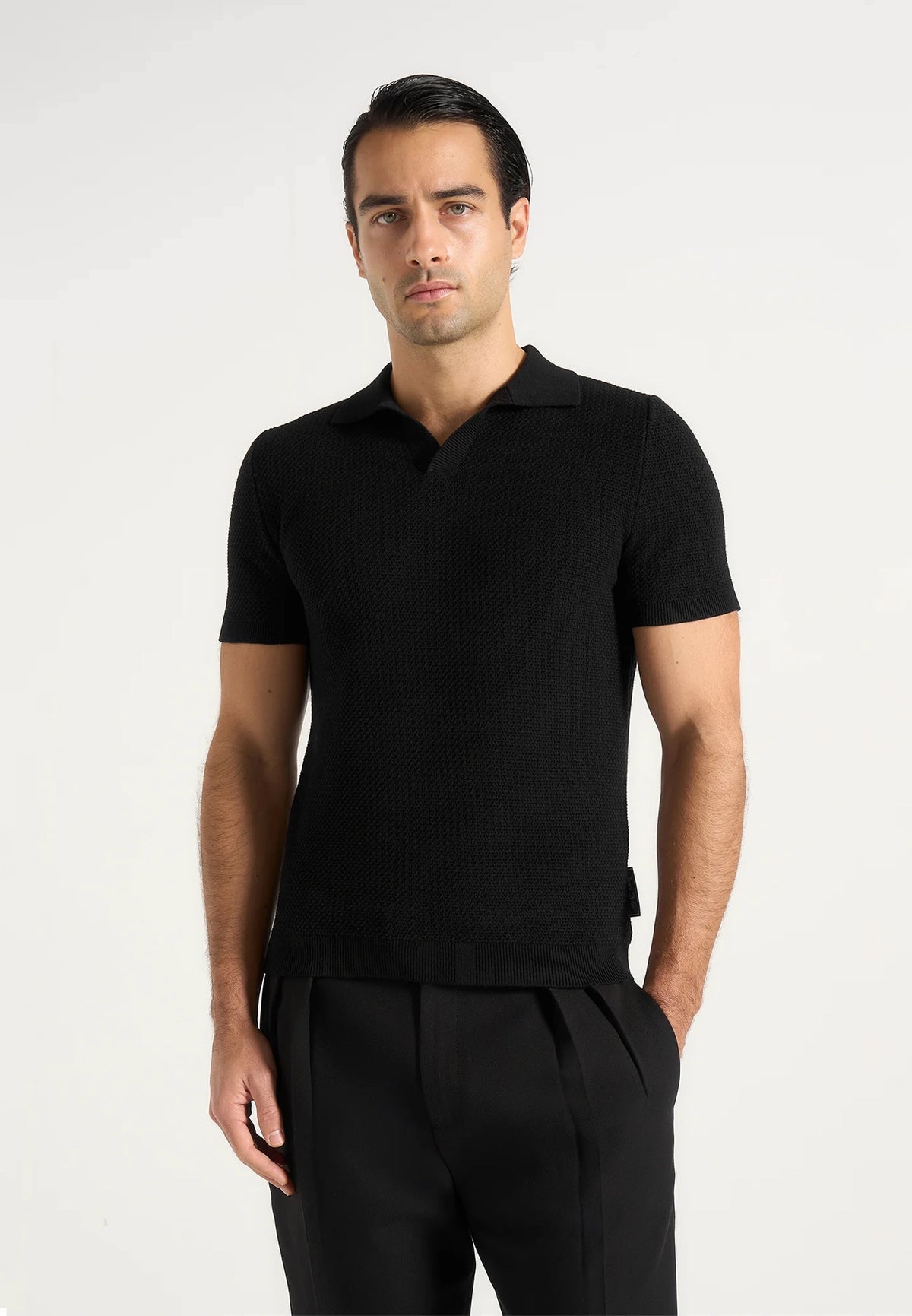 rowen-textured-knit-revere-polo-shirt-black