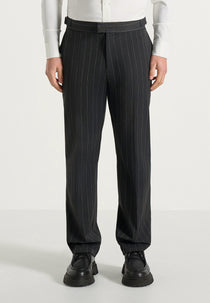 Joseph - Regular Fit Pinstripe Dress Pants - Grey