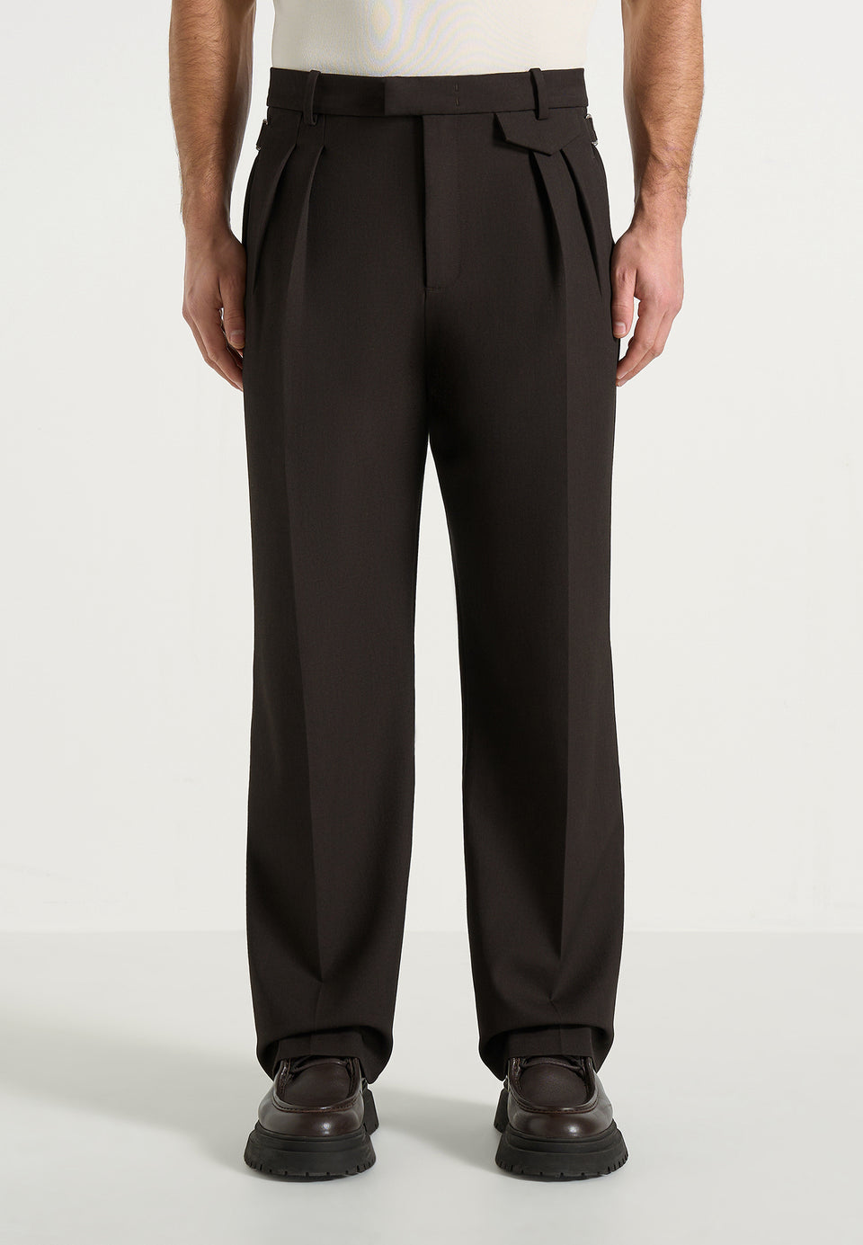 pierre-twin-pleat-tailored-trousers-dark-brown