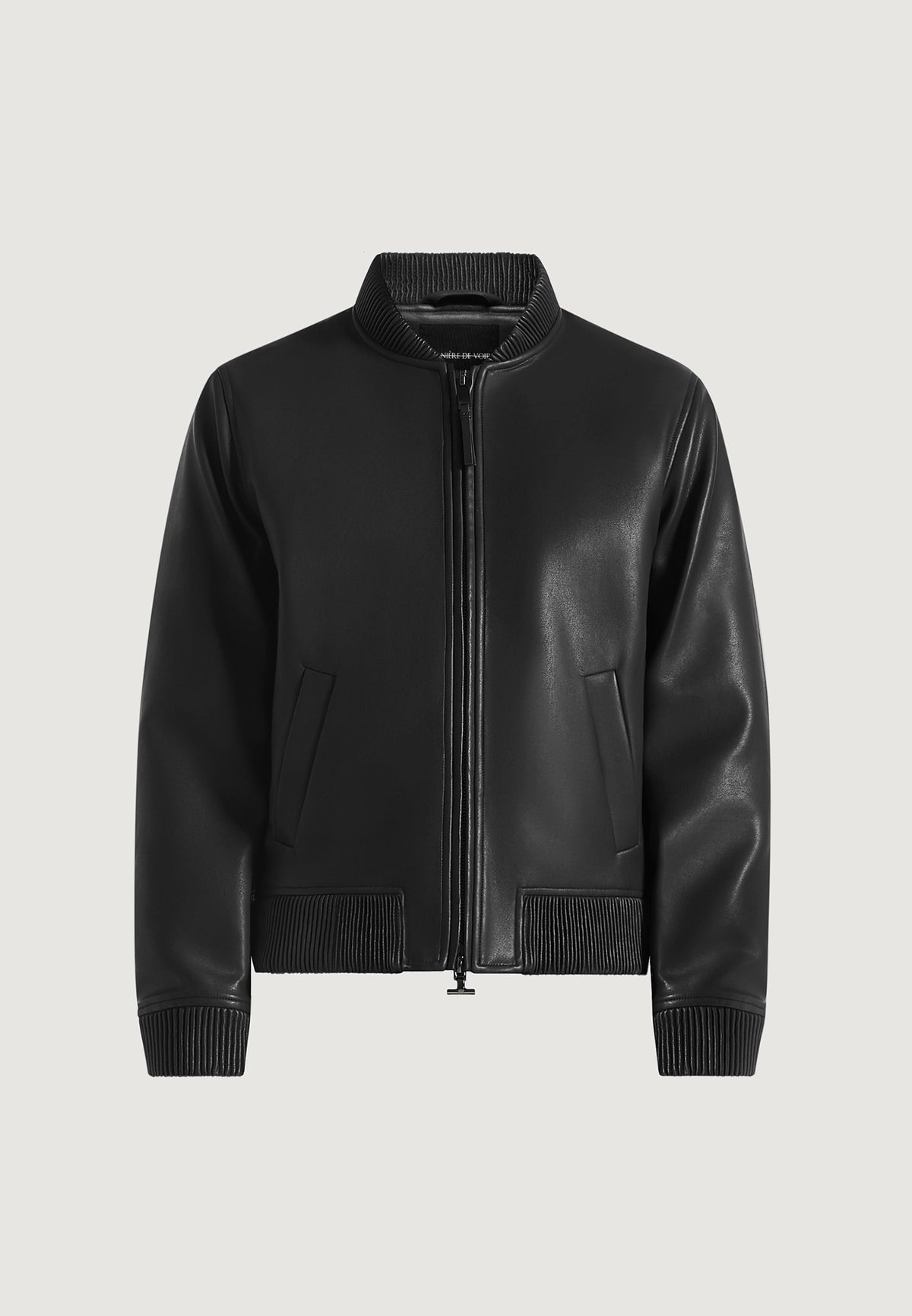 Arman - Leather Bomber Jacket - Black