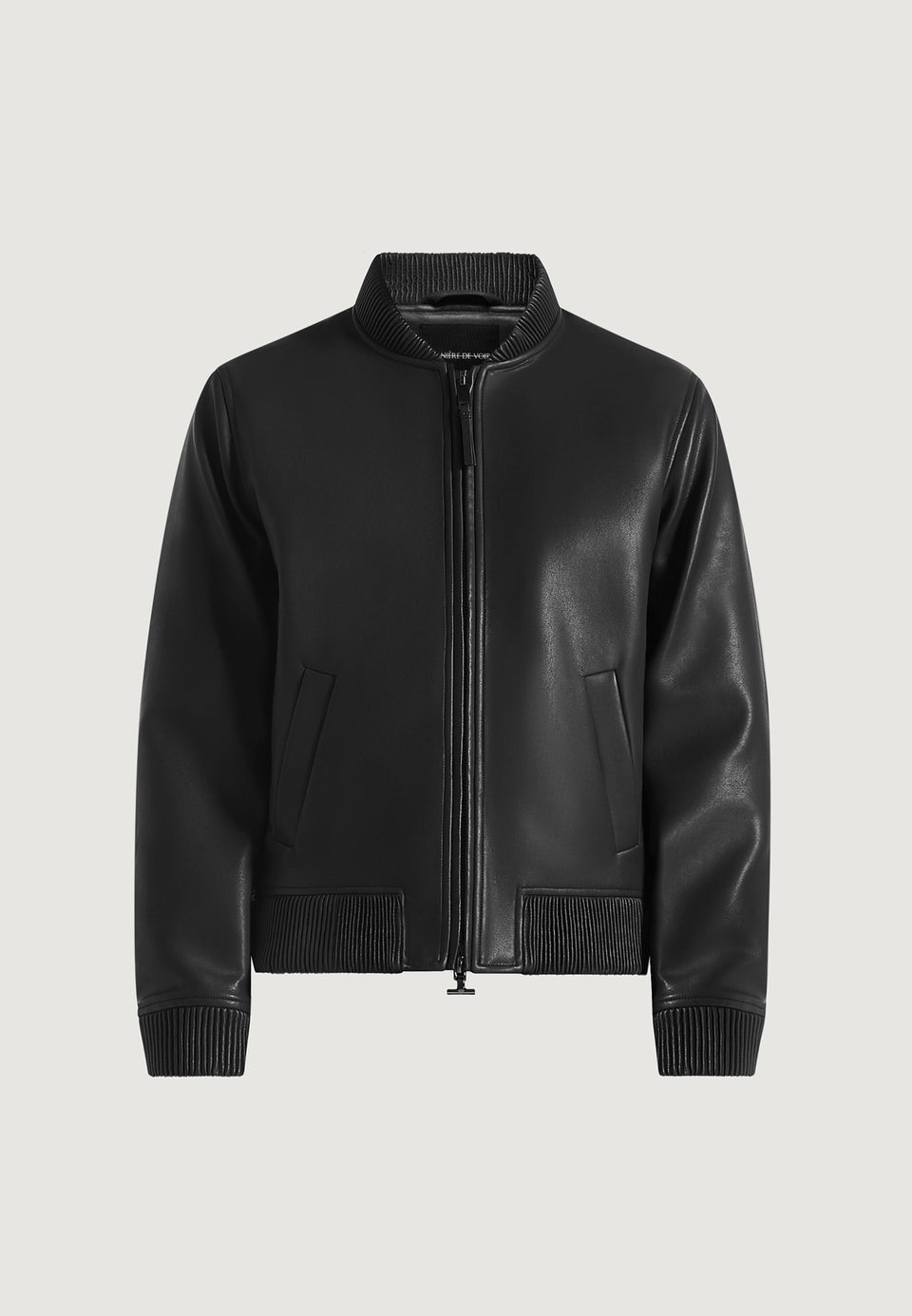 Arman - Leather Bomber Jacket - Black