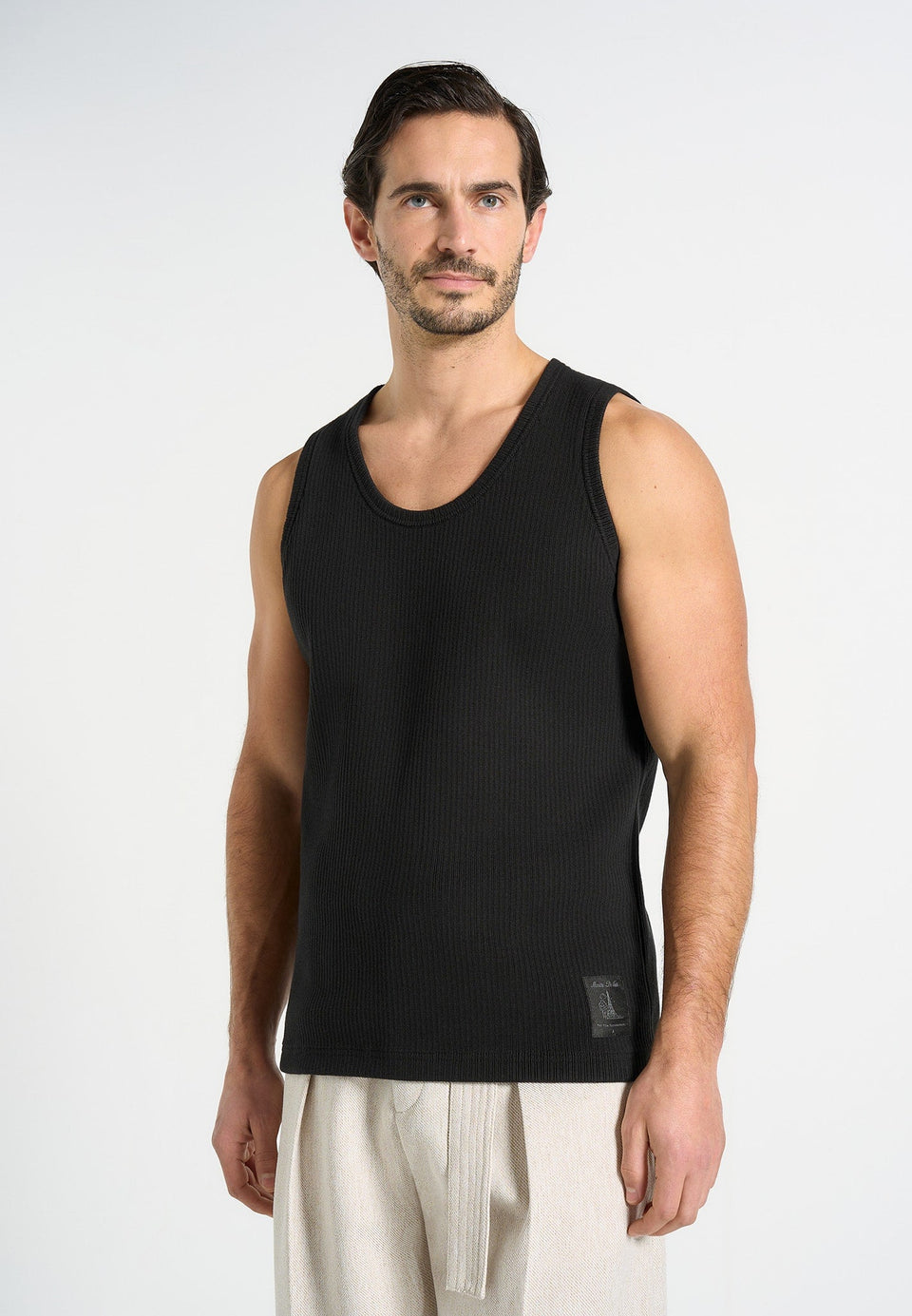 vs001-ribbed-cotton-tank-top-black