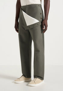 Henri - Foldover Pants - Olive