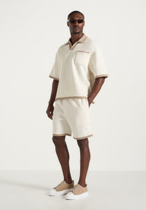 Reuben - Crochet Detail Shorts - Cream