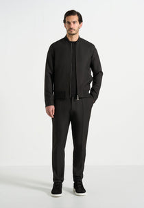 Sami - Tailored Bomber Jacket - Black