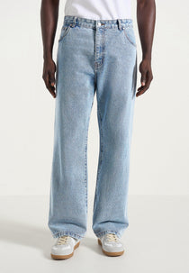 DN002 - Relaxed Fit Denim Jeans - Mid Blue