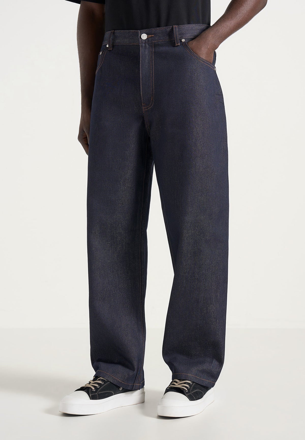 DN002 - Relaxed Fit Denim Jeans - Indigo