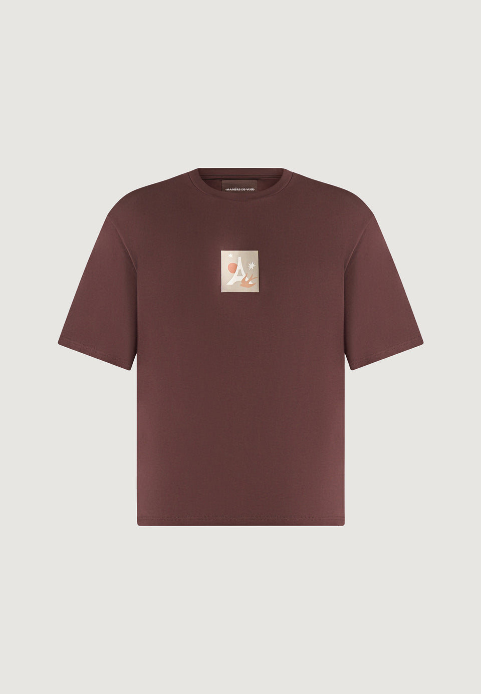 thibault-bird-detail-cotton-t-shirt-brown