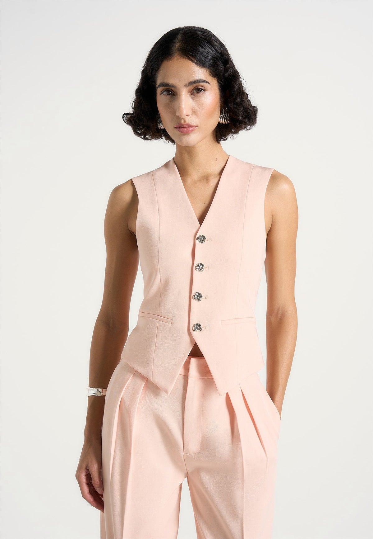 christine-tailored-cinch-waistcoat-peach