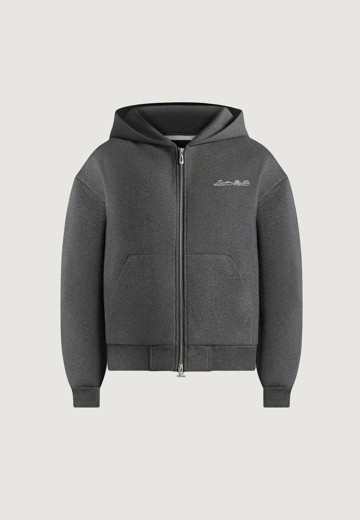 js002-unisex-signature-relaxed-fit-zip-hoodie-charcoal-grey