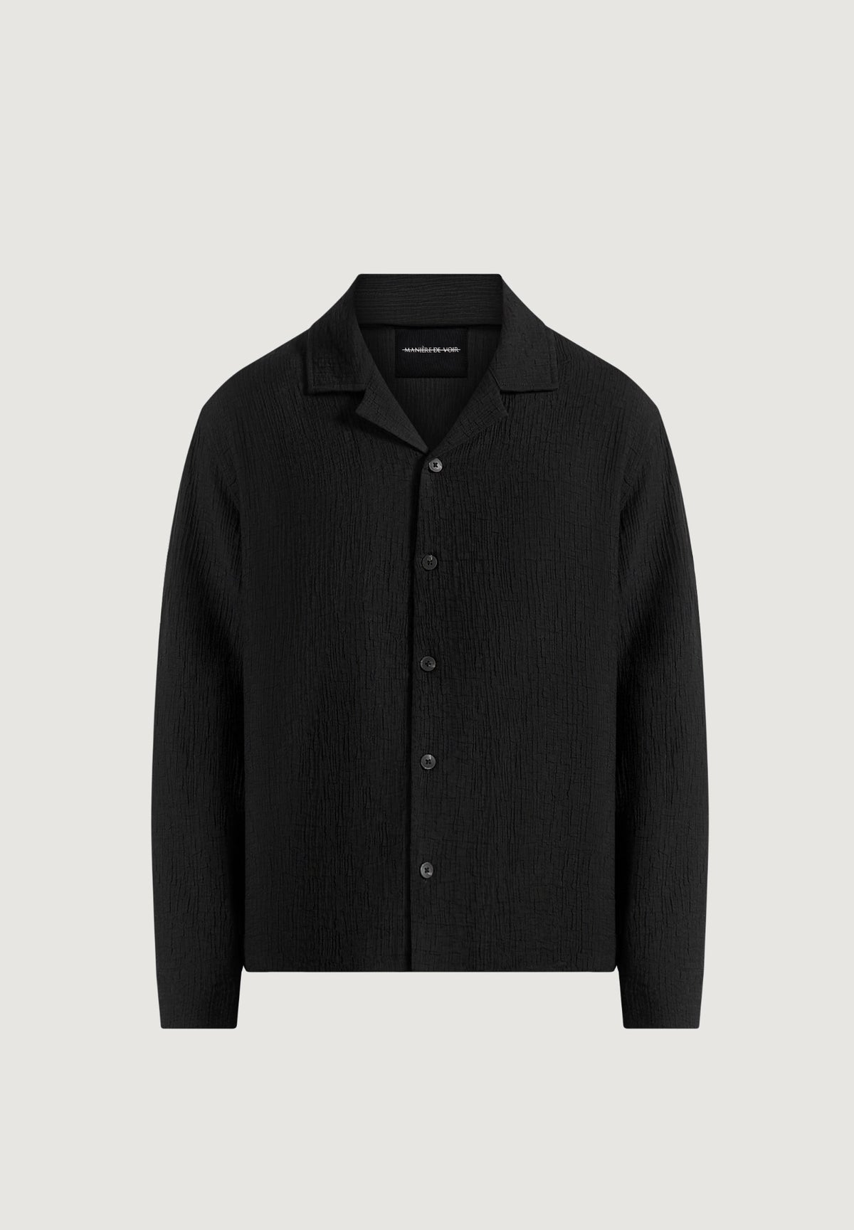 bailey-unisex-textured-long-sleeve-shirt-black