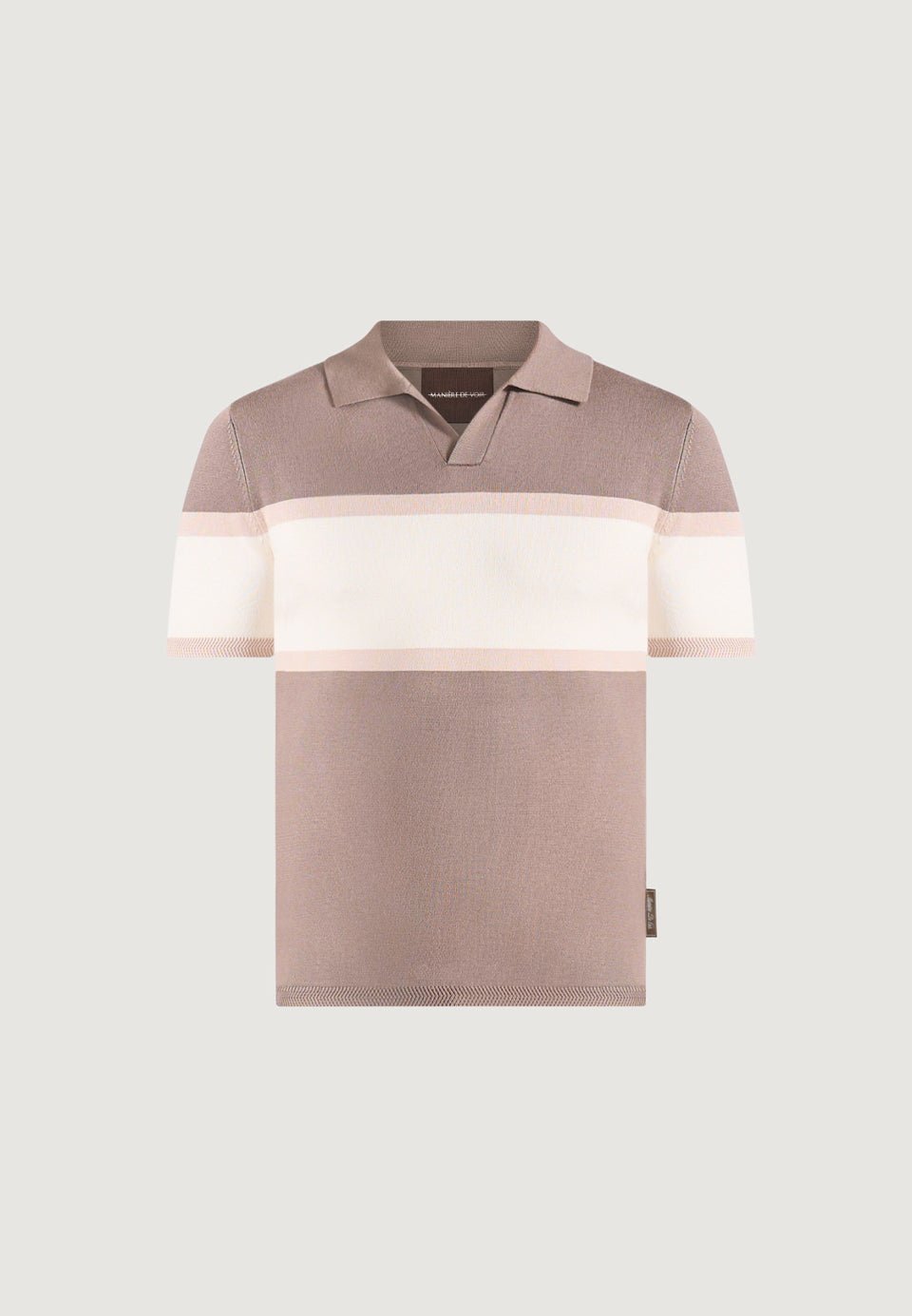 enzo-colour-block-polo-top-mushroom