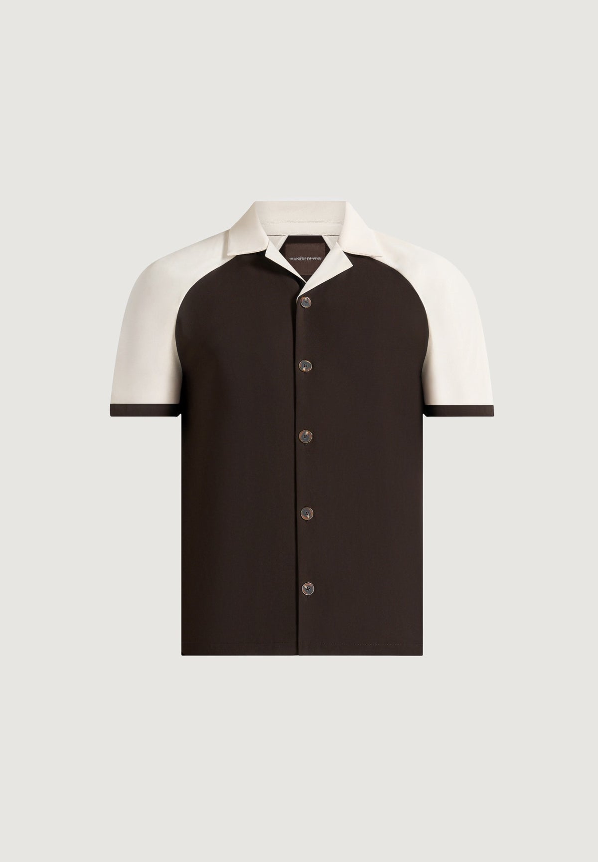 salim-contrast-raglan-shirt-brown-cream