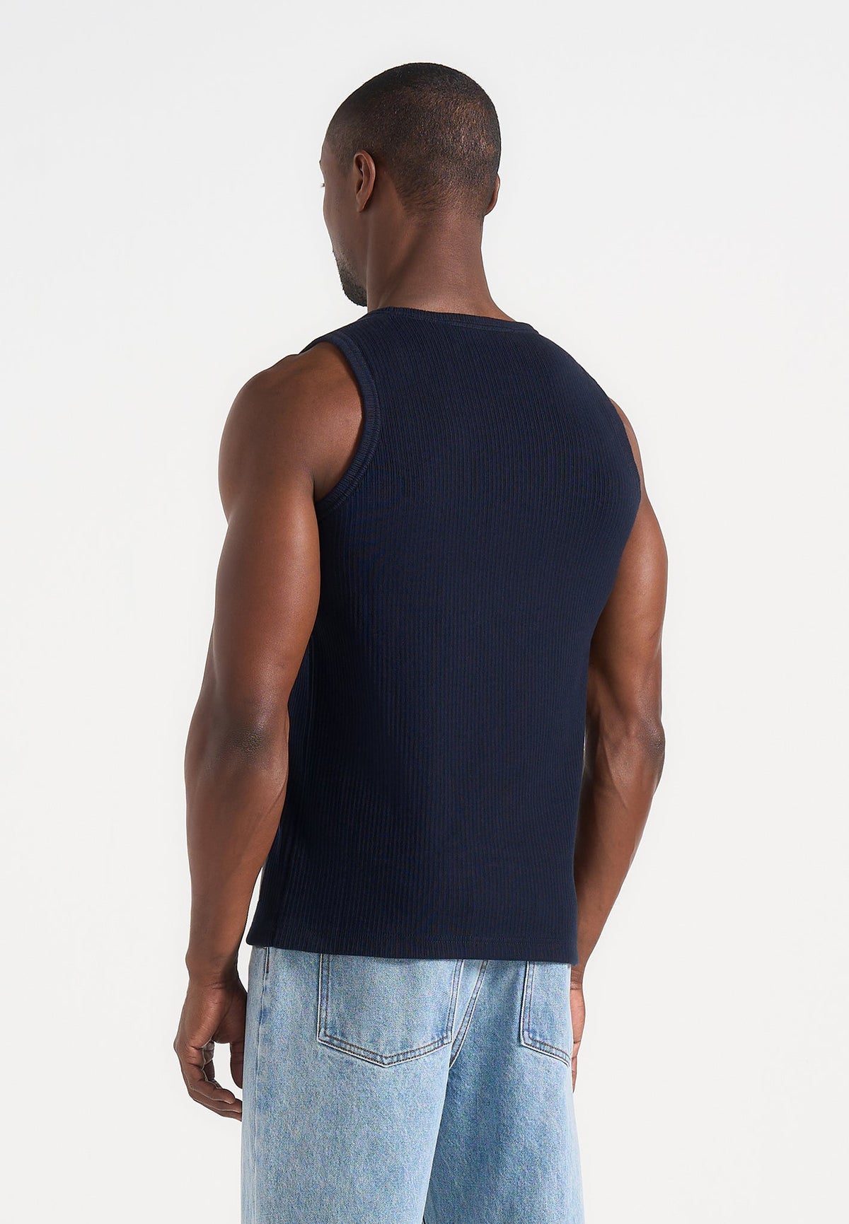 vs001-ribbed-cotton-tank-top-navy
