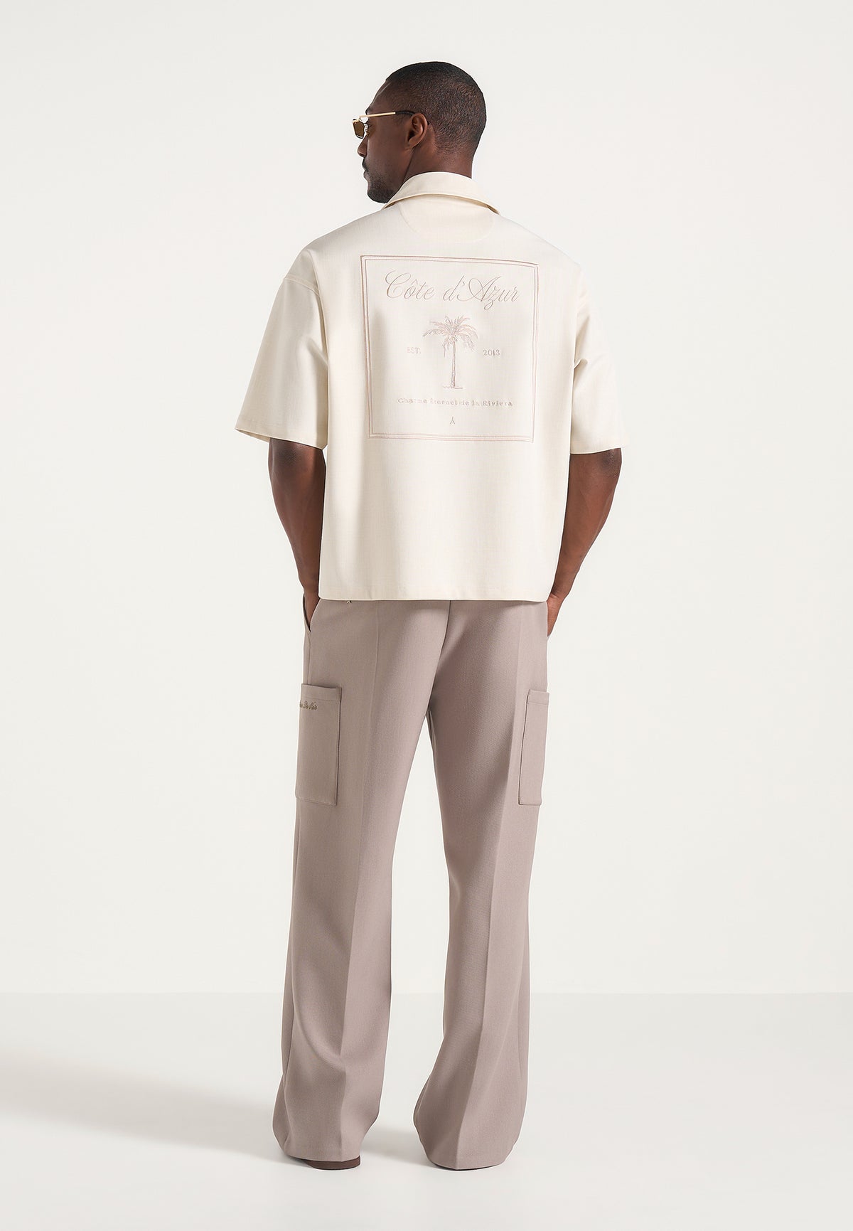 Alexis - Unisex Cote d'Azur Boxy Shirt - Cream