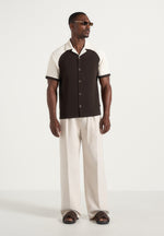 salim-contrast-raglan-shirt-brown-cream