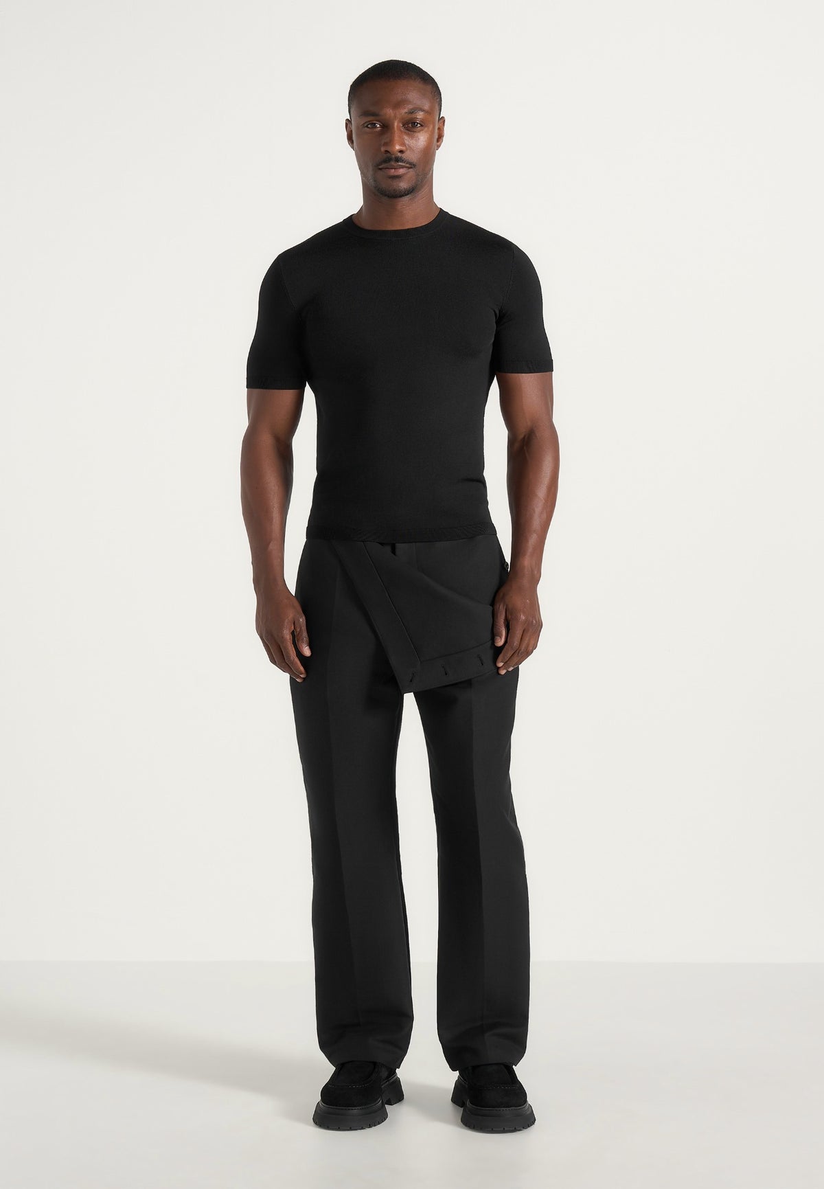 Henri - Foldover Pants - Black