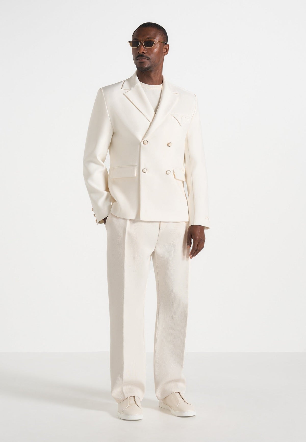 Joseph - Regular Fit Dress Pants - Off White